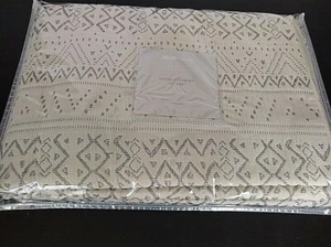 Inup Home Portugal Coverlet Textured White Gray Stripes Quilt Queen, New $179 - Picture 1 of 4