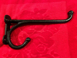 Large 12" Antique Cast Iron Horse Tack Harness Barn Hook, Free S/H