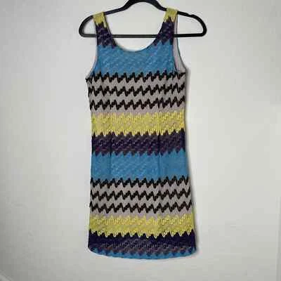 Vestido Freebird Sin Mangas Hasta la Rodilla Talla Grande Malla Forrado Multicolor Foto 1 de 4