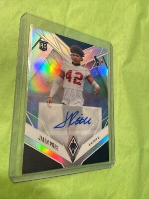 2022 Panini Phoenix Jalen Pitre Silver Auto No.193 Houston Texans NFL - Image 1 of 2