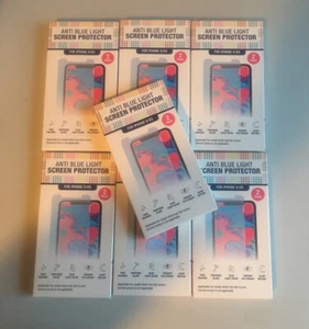 🔥iPhone X XS Anti-Blue Light Tempered Glass Protector - Lot Of 7 - Picture 1 of 4