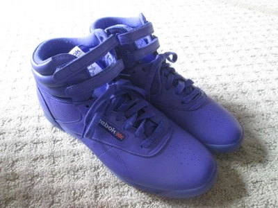 女士的紫色 Reebok 高帮鞋运动鞋皮革 10 码 / EUR 41 经典 — 第 1/4 张图片