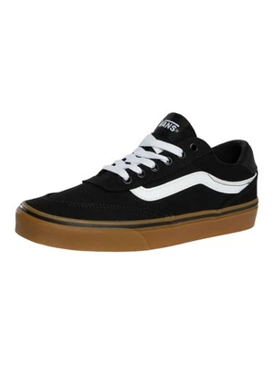 Vans de los hombres Zapatillas de lona Brooklyn, Negro - Imagen 1 de 4