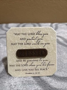 Blessed, May the Lord bless & Protect You. Numbers 6: 24-26 table decor ceramic - Picture 1 of 6