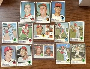1973 Topps PHILLIES LOT (13) HOF, STEVE CARLTON, LARRY BOWA, GREG LUZINSKI - Picture 1 of 2