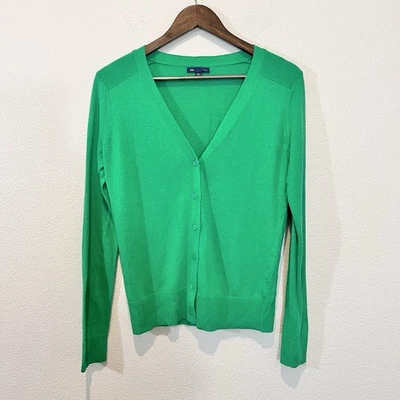 Cárdigan Suéter Gap Kelly Verde Para Mujer Pequeño Navidad Vacaciones Capas Foto 1 de 4