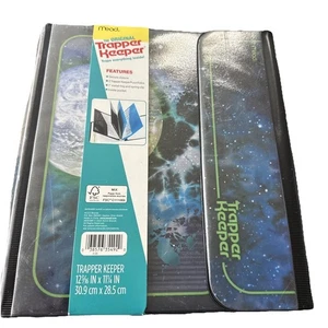 Brand New Trapper Keeper ~ Binder Portfolio Folder Retro Moon Space Original - Picture 1 of 2