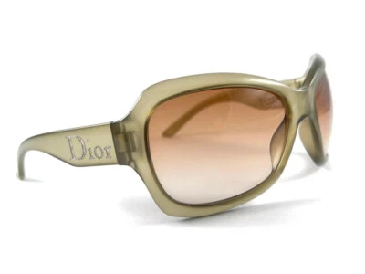 老式 DIOR PARIS TRANSLUCENT 绿色框架太阳镜 1990 年代意大利制造 — 第 1/4 张图片