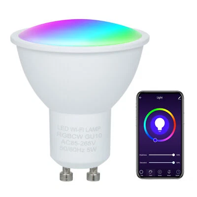 5W    Dual Mode White &  16 Million Colors GU10   Y7V8 - Image 1 of 4
