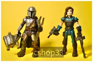 Figura de 2,5 pulgadas de la Flota Misión Star Wars EL MANDALORIANO Y CARA DUNE - Imagen 1 de 3