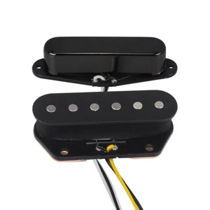 Juego de pastillas de guitarra FLEOR Black Alnico 5 TL cuello + puente bobina única para guitarra TL - Imagen 1 de 8