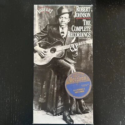 РОБЕРТ ДЖОНСОН - полный записи, 1990, 2 CD бокс-сет + книга. КАК НОВЫЙ - Изображение 1 из 2