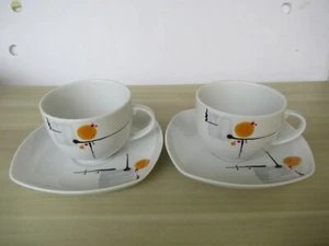 Heinrich Winterling Sunrise 2 Kaffeetassen  mit 2 Untertassen    mehr da - Bild 1 von 11