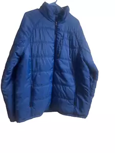 Red Head Mens Blue Raglan Sleeve Full Zip Quilted Puffer Jacket Size XL - Picture 1 of 11