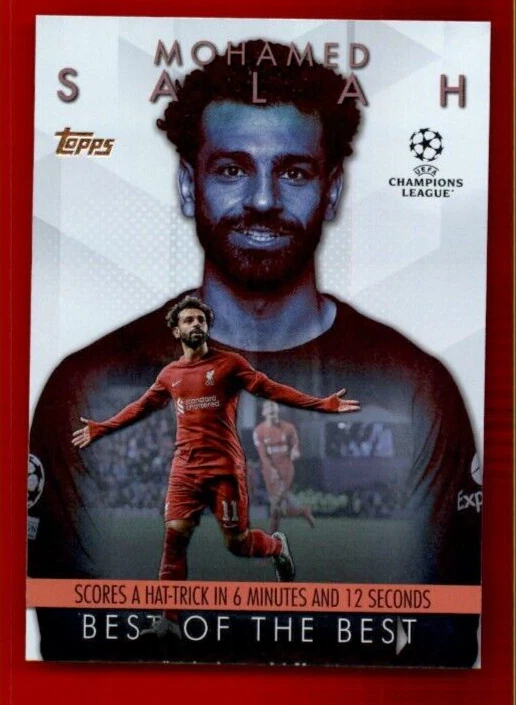 2023-24 Topps UEFA Club Competitions Best of the Best #BM6 Mohamed Salah. - Image 1 of 2