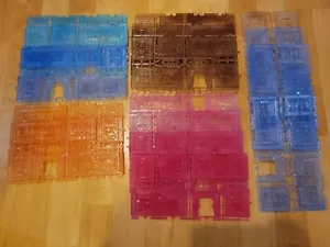 Conjunto de núcleos de ciencia ficción y mazmorras Archon 16x color translúcido prueba de pared Sprue - Imagen 1 de 3