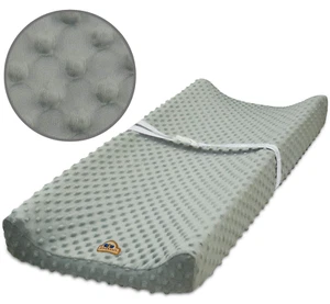 Ultra Soft Minky Dot Changing Pad Cover 2 Pack (Gray+Navy, 2 Pack) - Picture 1 of 1