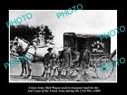 OLD 8x6 HISTORIC PHOTO OF THE CIVAL WAR UNION ARMY 2nd CORPS MAIL WAGON c1860
