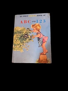 Vintage 1977 My First Colour Book of ABC and 123 Hardback Book Warwick Press - Picture 1 of 10