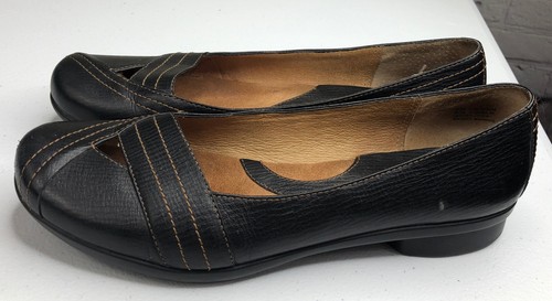 Clarks Artisan Ballet Flats Scarpa Donna 8 5M Marrone Pelle Cinturino A Croce 74267 In perfette condizioni!