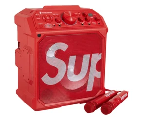 Supreme x Singing Machine Red (US Plug) Karaoke System w/2 Microphones SS23A46 - Picture 1 of 7