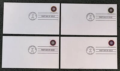 Kaleidoscope Flowers 2013 -US Scott 4722-4725 - Blank Set of 4 FDC - Image 1 of 4