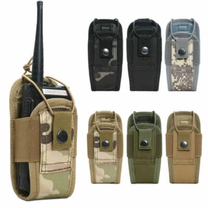 Exterior Táctico Molle Radio Walkie Talkie Bolsa Cintura Soporte Bolso de Transporte - Imagen 1 de 18