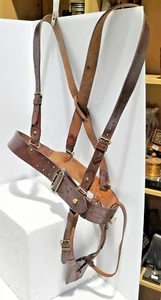 WW1 WWI Sam Browne Belt Double Shoulder Sword Frog Original Military History -AF - Bild 1 von 14