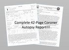 Whitney Houston Complete AUTOPSY REPORT, Coroner Death Report 42 Pages