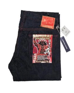 Pantalones de mezclilla ajustados rectos Samurai $445 "Yukimura" 21 oz con ribete S710XX21 oz-SY 32 - Imagen 1 de 9