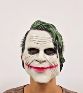 Halloween Joker Mask Batman Scary Clown Costume Cosplay Party Face Mask - Picture 1 of 6
