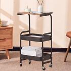 3 Tier Slim Storage Cart With Wheels Rolling Utility Cart For Laundry Room