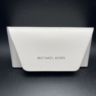 MICHAEL KORS CUERO BLANCO AUTÉNTICO GAFAS GAFAS GAFAS DE SOL ESTUCHE Foto 1 de 4
