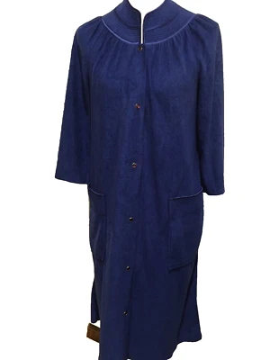 Bata Vandemere Pequeña A Presión Azul Real Acogedora, Bolsillos Profundos, Foto 1 de 4