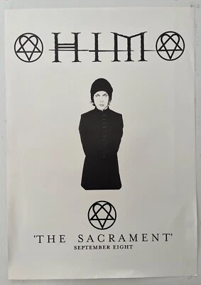 HIM,THE SACRAMENT, 2003 PROMO POSTER. - Image 1 of 4