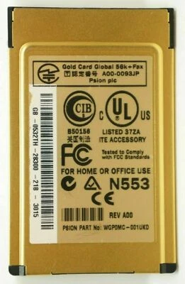 Genuine GoldCard WAN Global Dell 532TH 56K+ Fax Psion Combine Cellular Modem PC - Image 1 of 2