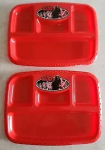 Conjunto Lote de 2 Placas Sección Plástico Rojo Tema Star Wars Zak Designs Niños Niños - Imagen 1 de 10
