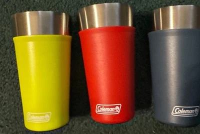 Lote 3 Vasos Coleman 20oz con Abridor de Botellas Tazas de Acero Inoxidable Foto 1 de 4
