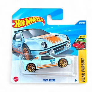 Hot Wheels 2025 Case Q Ford RS200 Gulf 1:64 Diecast Short Card w/ Protector - Picture 1 of 9
