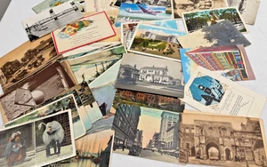 Großes Lot Vintage Postkarten USA 1900er-50er USA Wahrzeichen und Saisonale - Bild 1 von 15