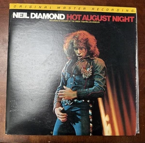 1972 2XLP Neil Diamond "Hot August Night" MCA MFSL 4-024 Gatefold (Live), Ex - Picture 1 of 10