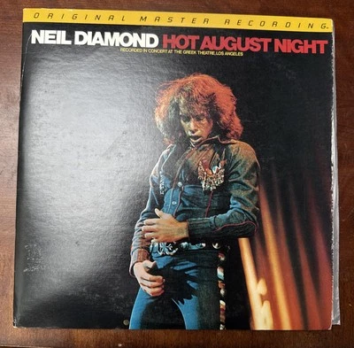 1972 2XLP Neil Diamond "Hot August Night" MCA MFSL 4-024 Gatefold (Live), Ex - Image 1 of 4