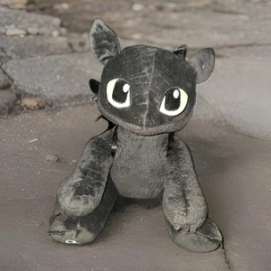 Build A Bear Dragons How To Train Your Dragon Black 14" Toothless w/ Wings Plush - Picture 1 of 11