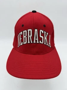 Starter Nebraska Cornhuskers NCAA Red Hat Cap Logo Spellout Vintage 7 3/4 - Picture 1 of 11