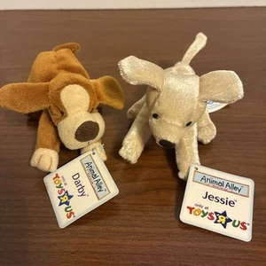 Toy”R”Us Animal Alley 2001 McDonald’s Darby & Jessie 4” Plush Dogs NWT - Picture 1 of 14