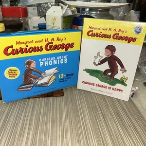 Scholastic Phonics Reading Program Curious George Curious About Phonics 12 Books - Picture 1 of 19