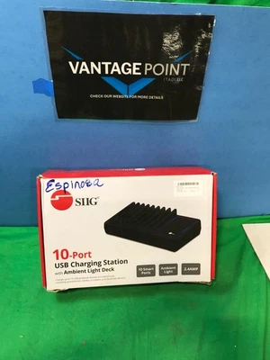 SIIG 10 puertos USB-A/C y estación de carga inalámbrica PARA DISPOSITIVOS USB * Foto 1 de 4