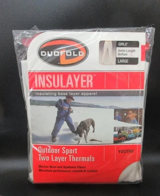 Ropa interior térmica deportiva de invierno doble pliegue capa base inferior blanca 45 % lana para niñas Foto 1 de 4