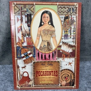 Vintage Pocahontas Papierpuppe Buch Peck Aubry 1997 Indianer Kostüme Set - Bild 1 von 10