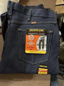 Rustler Advantage Jeans Mens 36x29 Bootcut Regular Fit Heavyweight Denim Work - Picture 1 of 1
